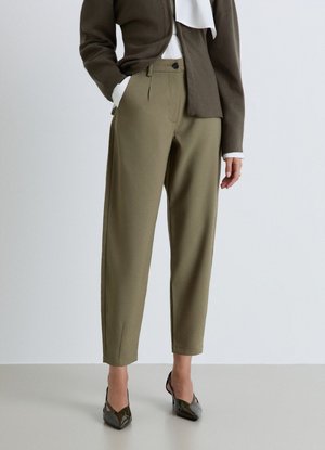 Calliope, PANTALONE LUNGO TINTA UNITA - Stoffhose - verde kaki