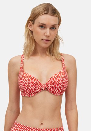 Ysabel Mora Top de bikini - red white