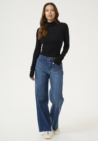 Kaffe RONIA ROLLNECK - Džemper - black deep