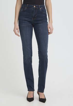 ZEMMA - Pieguloša piegriezuma džinsi - dark blue