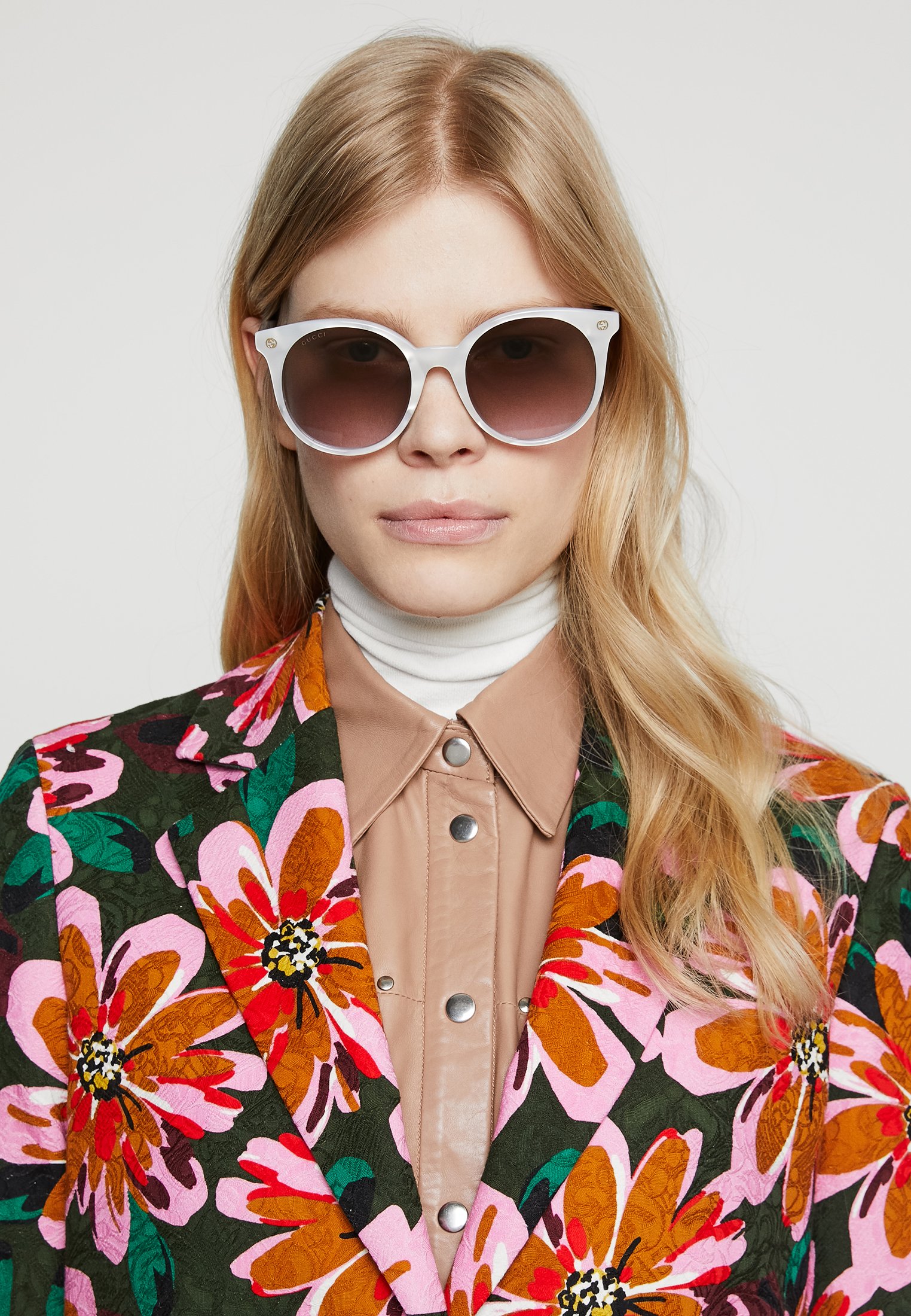 Gucci 30001508001 - Zonnebril - white/brown/wit - Zalando.nl