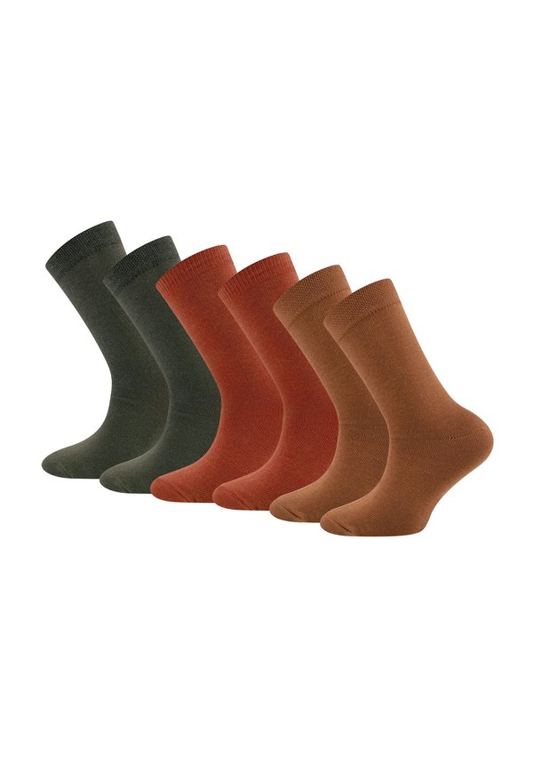 KIDSSOCKS UNISEX 6 PACK - Socken - kupfer oliv
