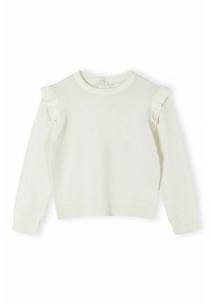 FRILL SLEEVES - Stickad tröja - ecru