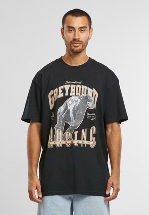 GREYHOUND RACING OVERSIZE TEE - Print T-shirt - black