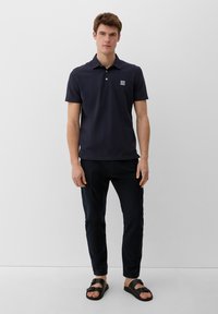 s.Oliver MIT FLAMM STRUKTUR - Koszulka polo