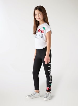 Terranova, CON APPLICAZIONI PAILLETTES - Leggings - nero