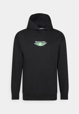 PEAS & LOVE HOOD UNISEX - Luvtröja - black