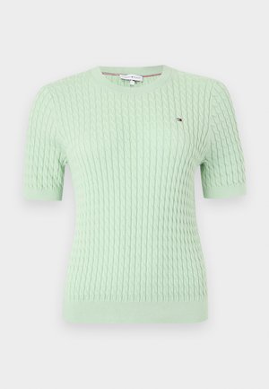 Tommy Hilfiger, CABLE FINE - Βασικό μπλουζάκι - gentle jade