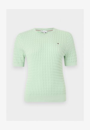 Tommy Hilfiger, CABLE FINE - Camiseta básica - gentle jade