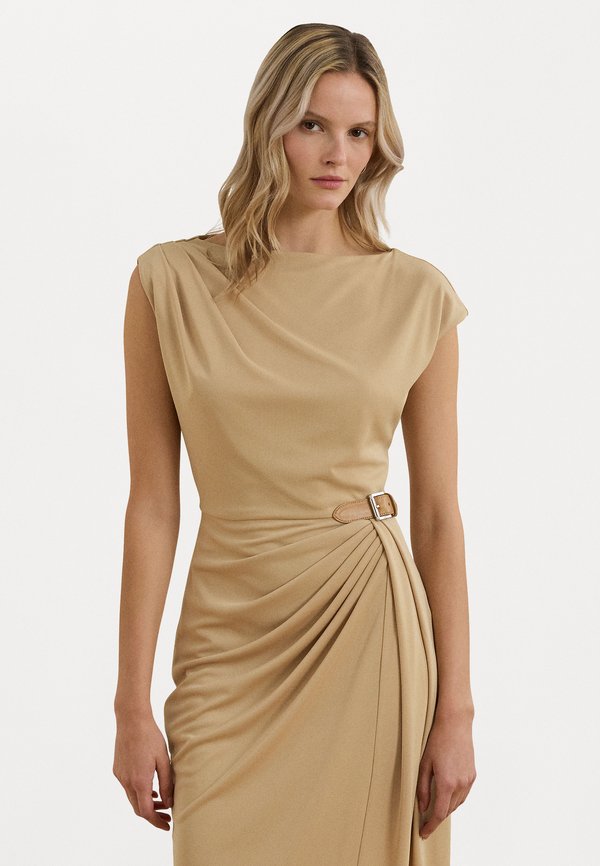 BRECKA MATTE JERSEY DRESS - Jersey dress - sand dune