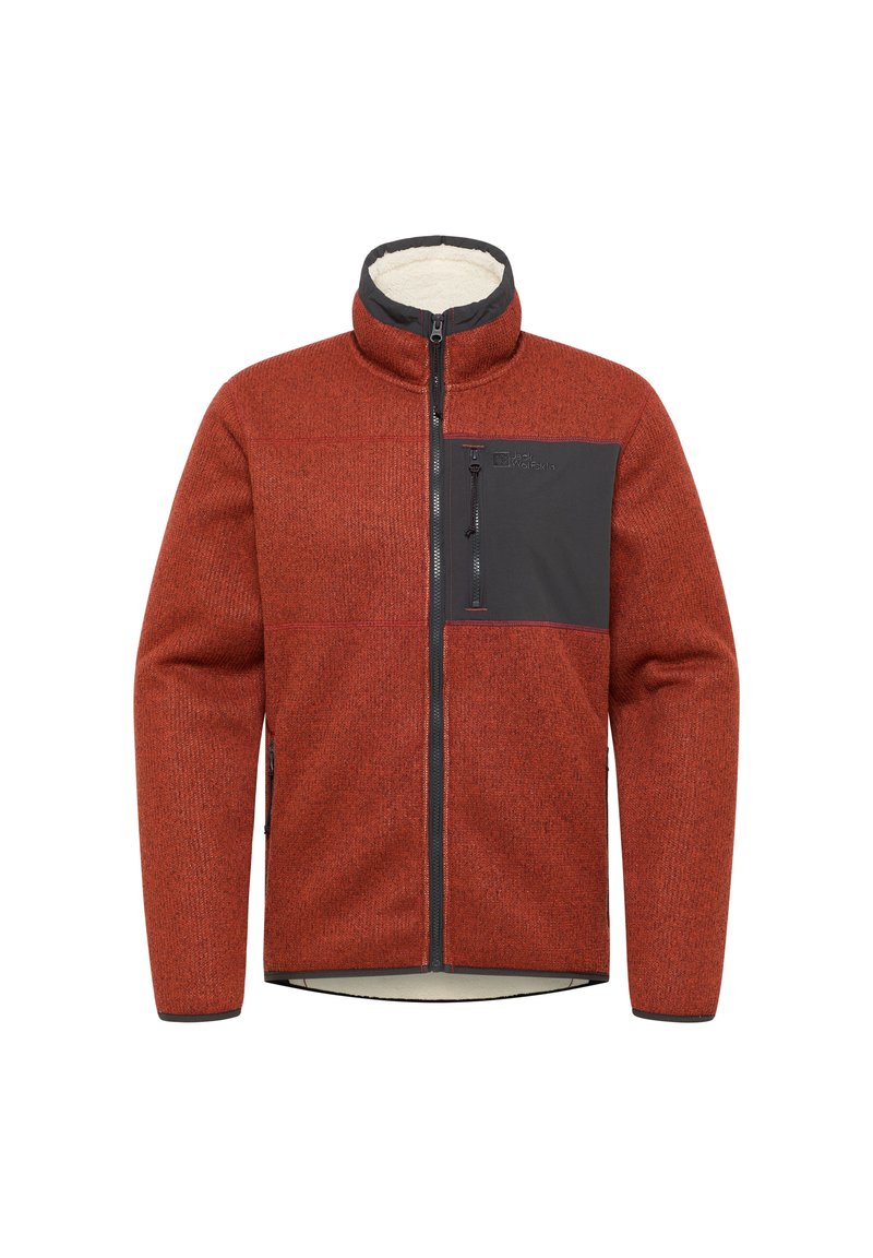 Jack Wolfskin Fleecejas rood