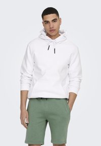 Only & Sons ONSCERES HOODIE - Sweatshirt - bright white