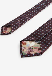 Next ITALY - Kravata - fig brown blue floral