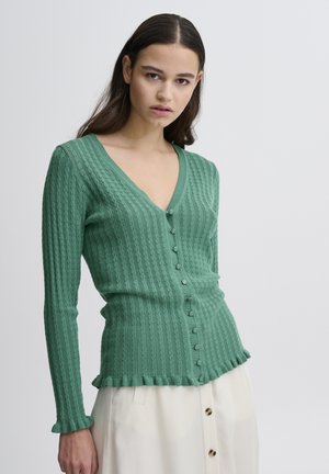 IRFANTINO CA - Cardigan - bottle green