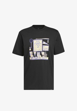 adidas Sportswear, ADIDAS SPORTSWEAR SPORTS BAR MEMORABILIA GRAPHIC T-SHIRT - T-shirt con stampa - black