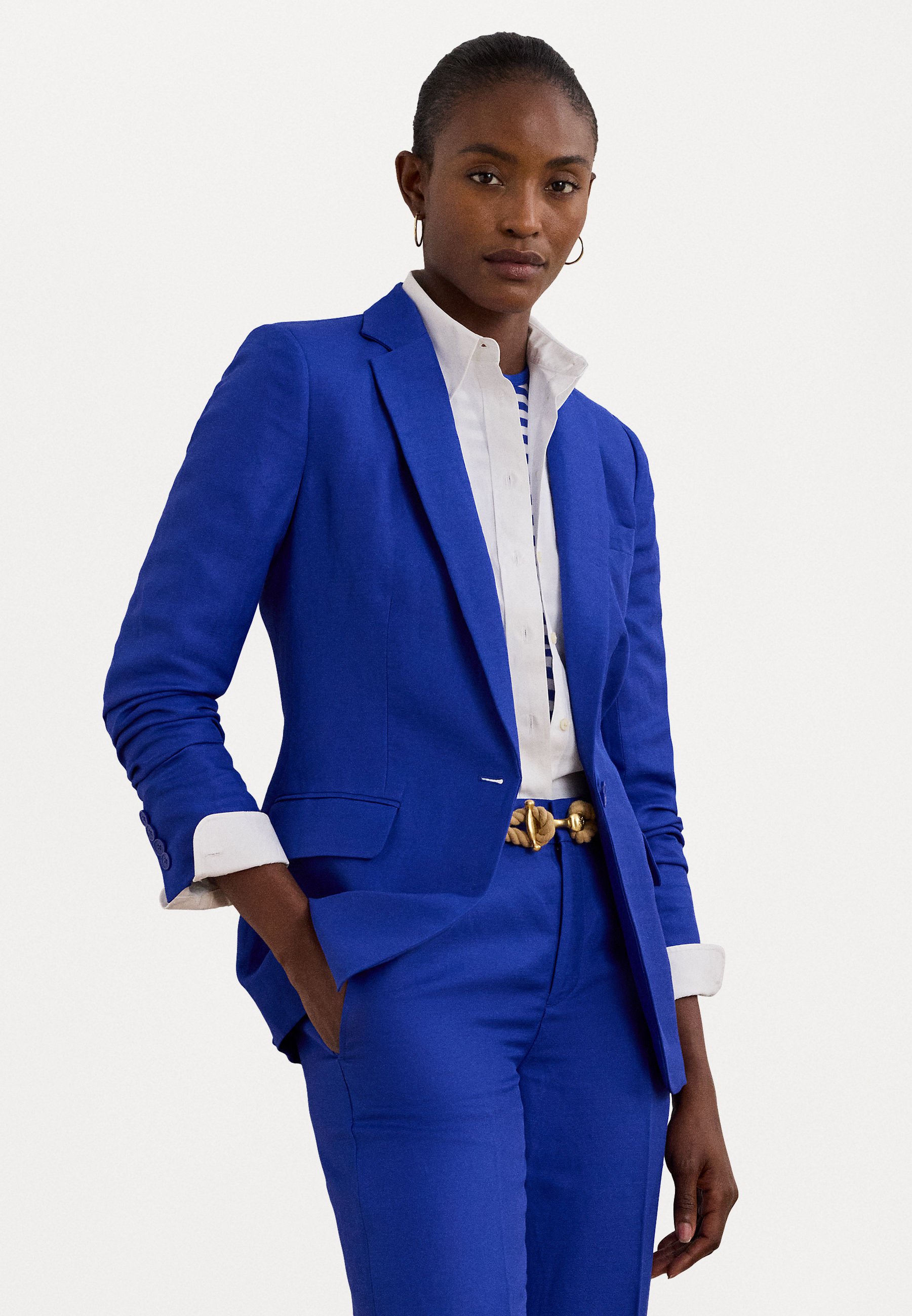 Lauren Ralph Lauren LINEN BLEND TWILL BLAZER - Blazer - new