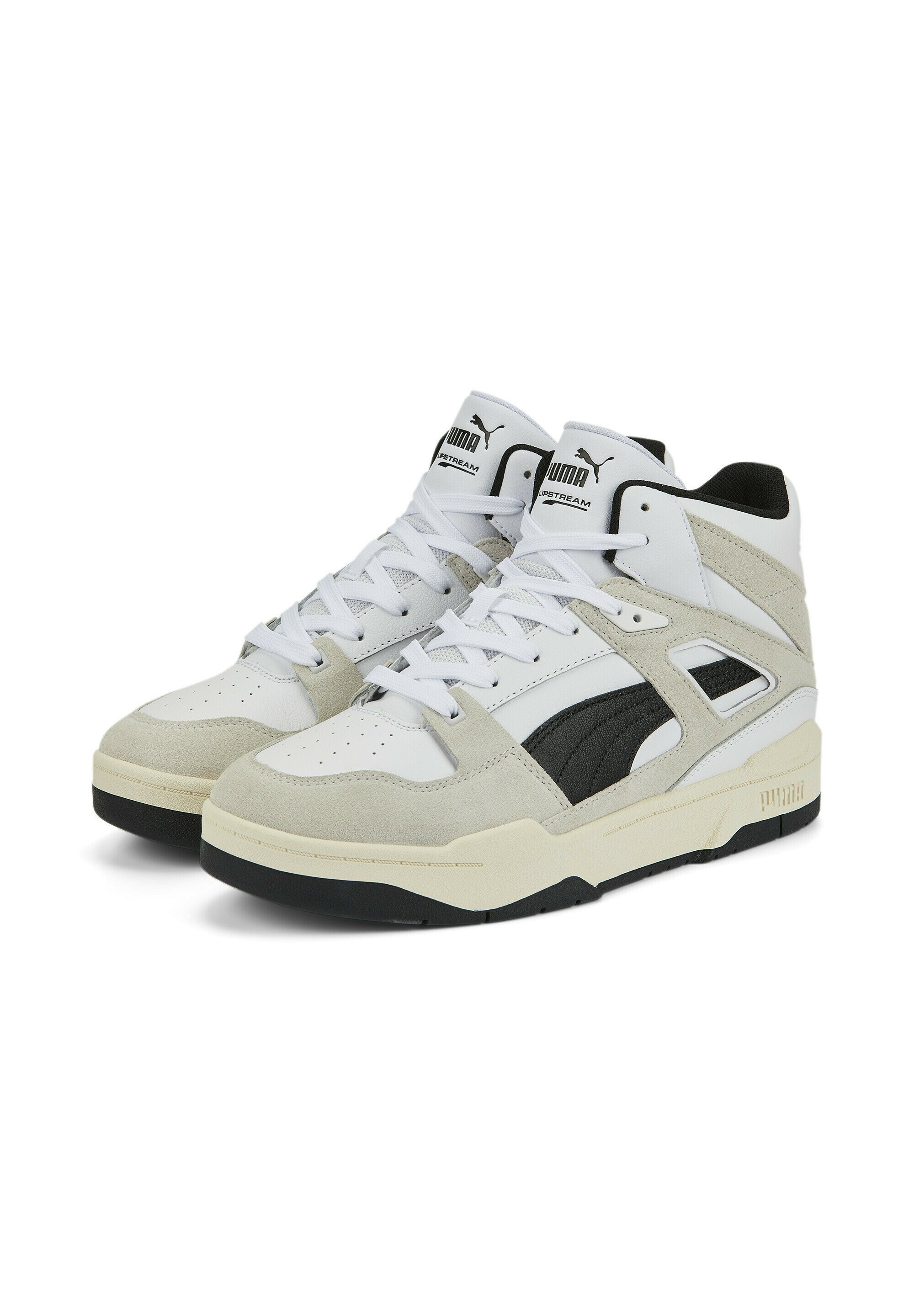 Puma SLIPSTREAM HERITAGE UNISEX - Sneakers hoog - white-nimbus cloud-  black/wit - Zalando.be