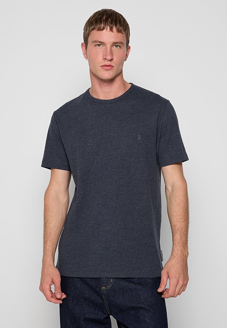 French Connection T-shirt basic koningsblauw gemêleerd French Connection T-shirt basic koningsblauw gemêleerd