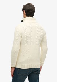 Superdry & Co CABLE - Strickpullover - winter white