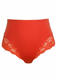 Ulla Popken Midislip, Transparente Spitze, hinten gerafft
