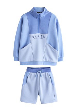 Baker by Ted Baker COLOURBLOCK FUNNEL NECK AND SET - Mikina - blue