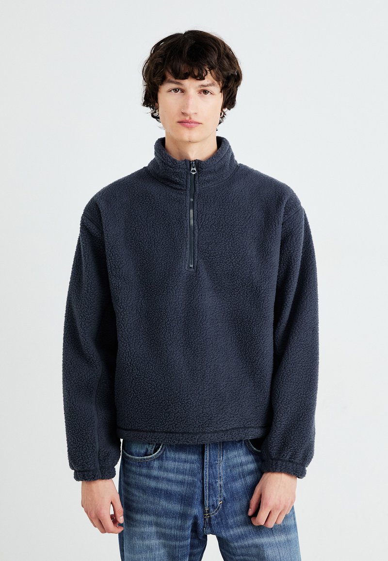 Weekday HALF ZIP - Sweat polaire - dark blue