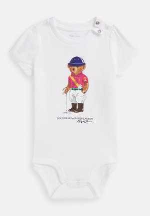 POLO BEAR COTTON JERSEY BODYSUIT - Σώμα - white