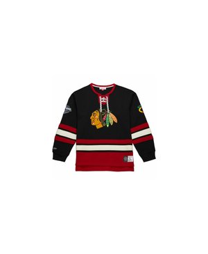 Mitchell & Ness CHICAGO BLACKHAWKS NHL  - Maglietta a manica lunga - black