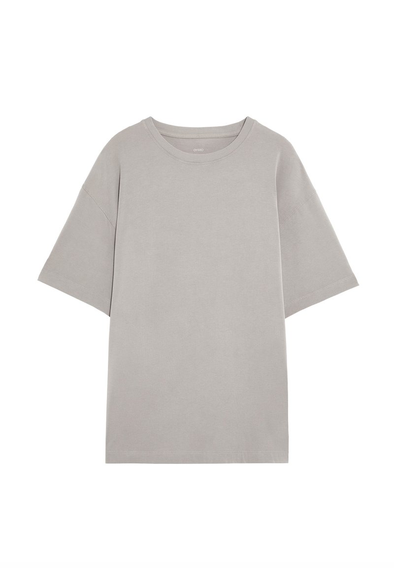 OYSHO T-shirt basic lichtgrijs