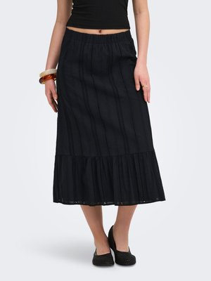 ONLY, ONLLIA Midi - sukňa v tvare A - black