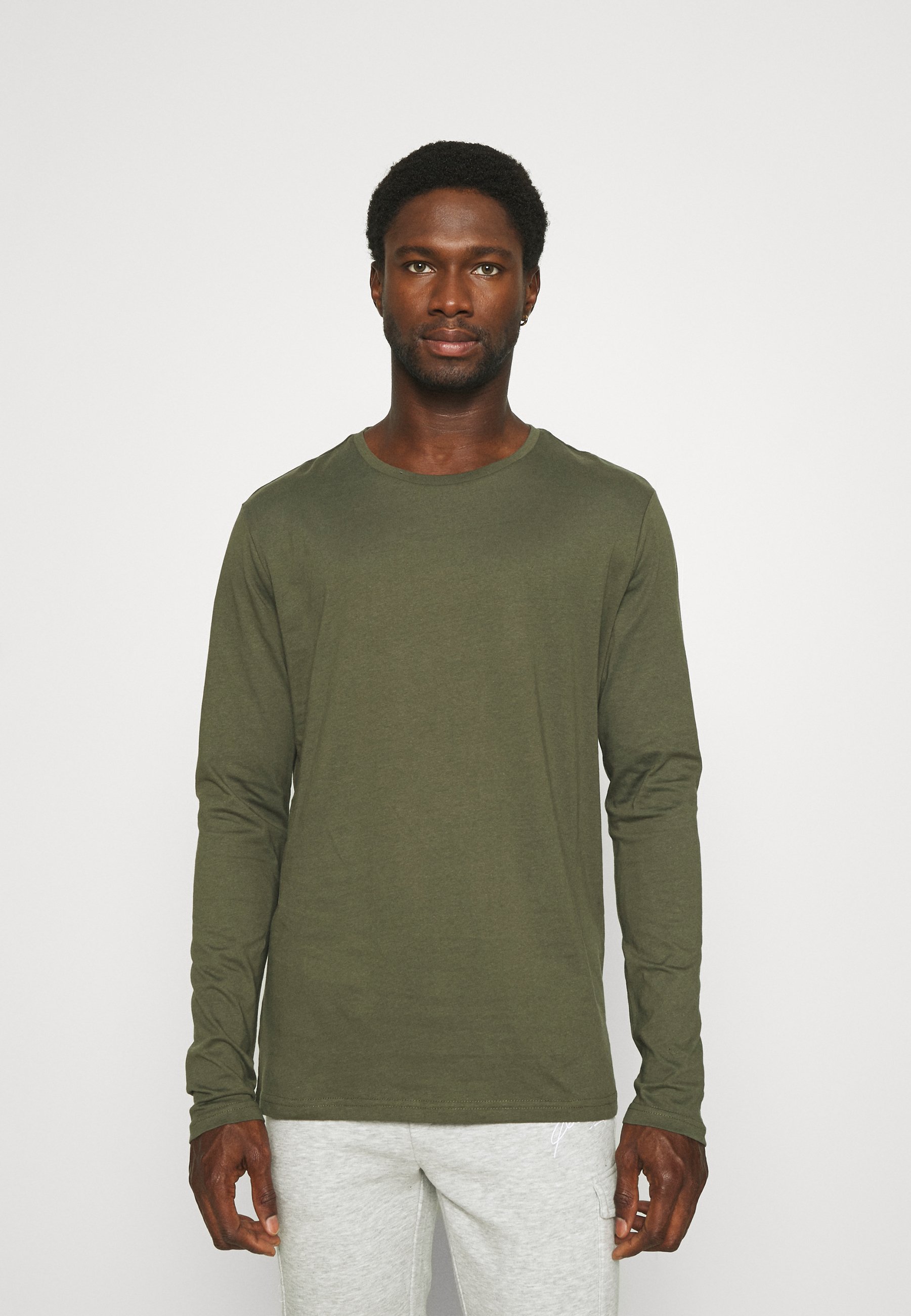 Pier One 2 PACK - Långärmad tröja - olive/dark blue/oliv - Zalando.se