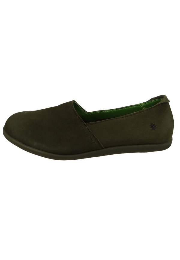 KLASSISCHE LARISSA GRÜN  KAKI LEDER - Klassischer Ballerina - kaki