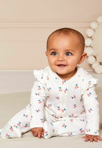 JoJo Maman Bébé CHERRY  ZIP REGULAR FIT - Natdragt - cream