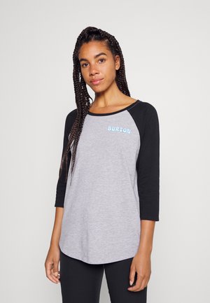 TUPLIN RAGLAN TEE - Maglietta a manica lunga - black