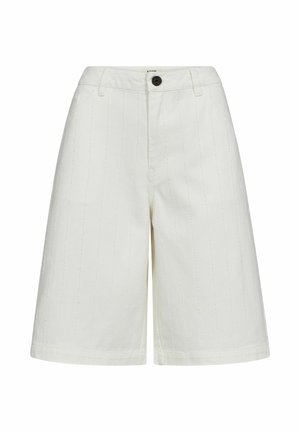 Ivy Copenhagen, IVY-JANICE SLUNG SHORTS WASH PINSTRIPE NEEDLE PUNCH - Shorts - optical white