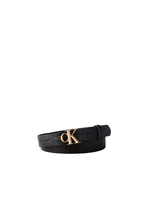 Calvin Klein FACET BUCKLE - Ceinture - black