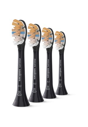 PREMIUM PLAQUE DEFENCE 4 PACK - Ersatzbürsten - black