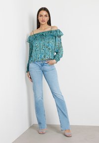 Guess BLUMEN - Camicetta - blumenmuster grün