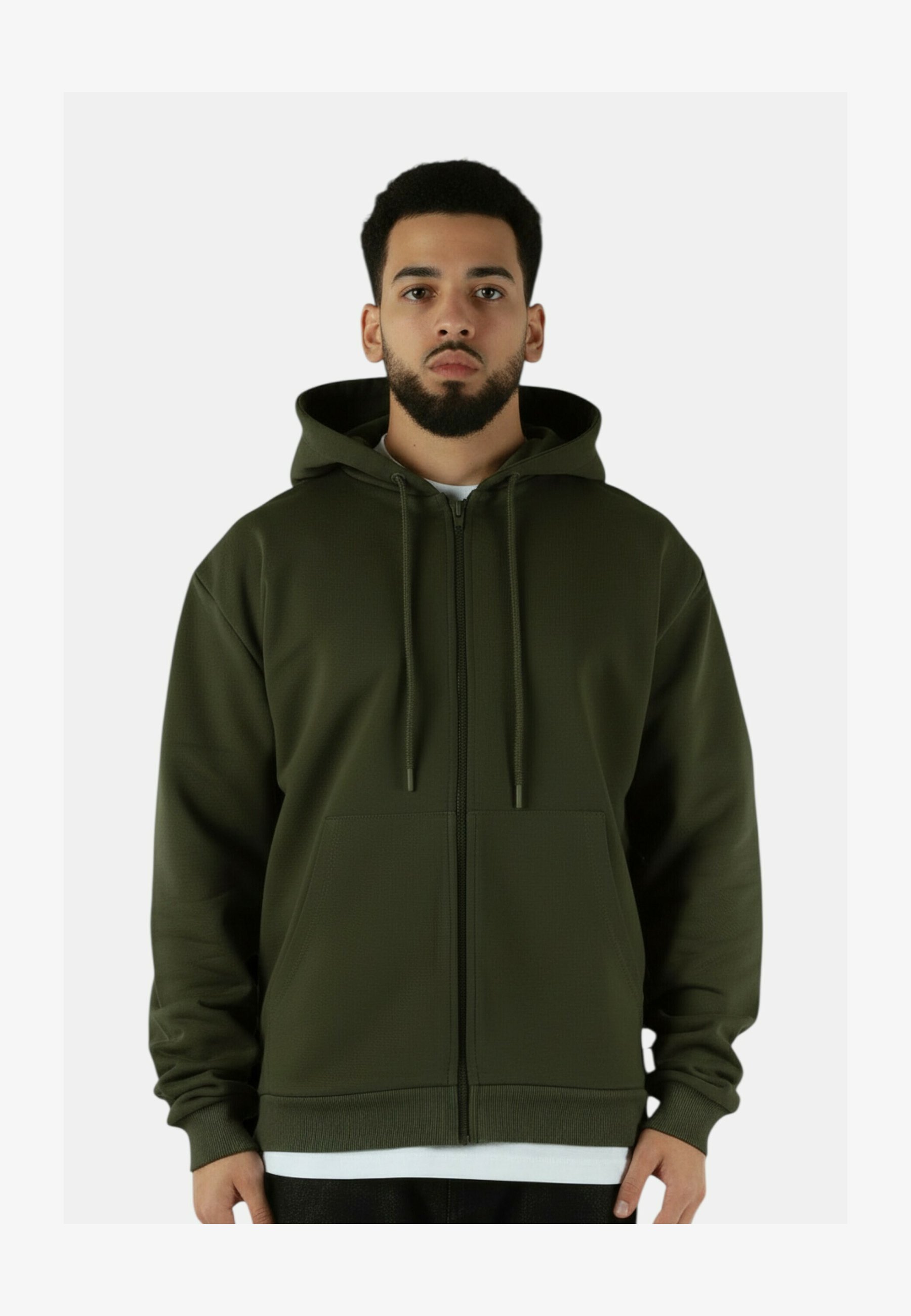 Felpa Con Cappuccio Uomo DDR – Design Con Trabi E Simson, Colore Verde, Taglia XL, 280g/m², 80% Cotone 20% Poliestere