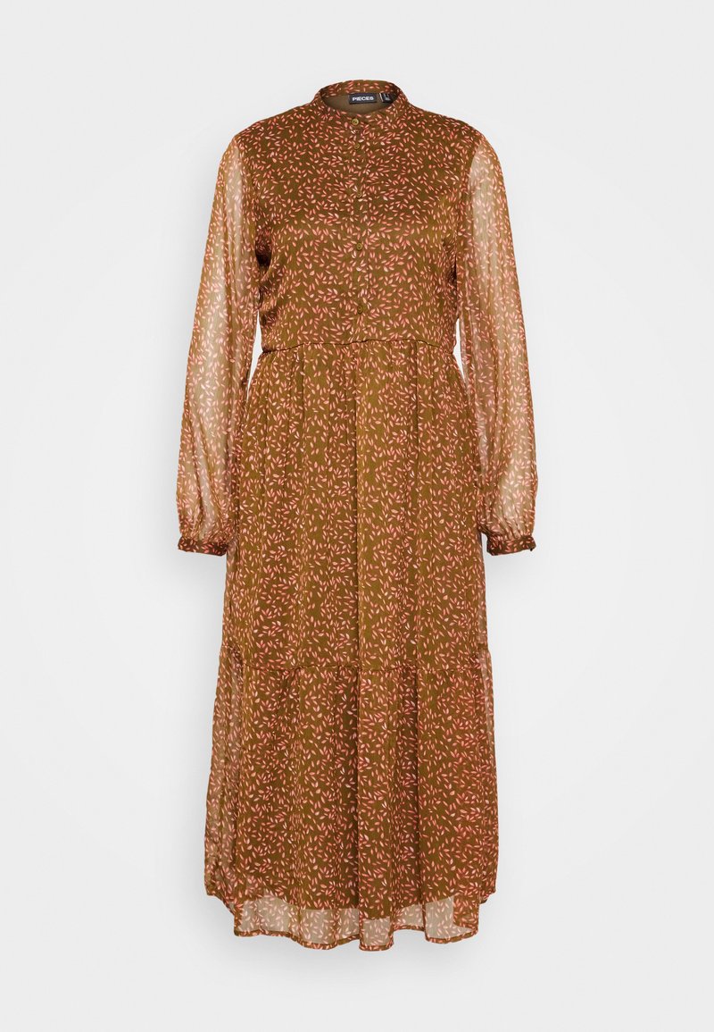 Pieces Blousejurk donkergroen