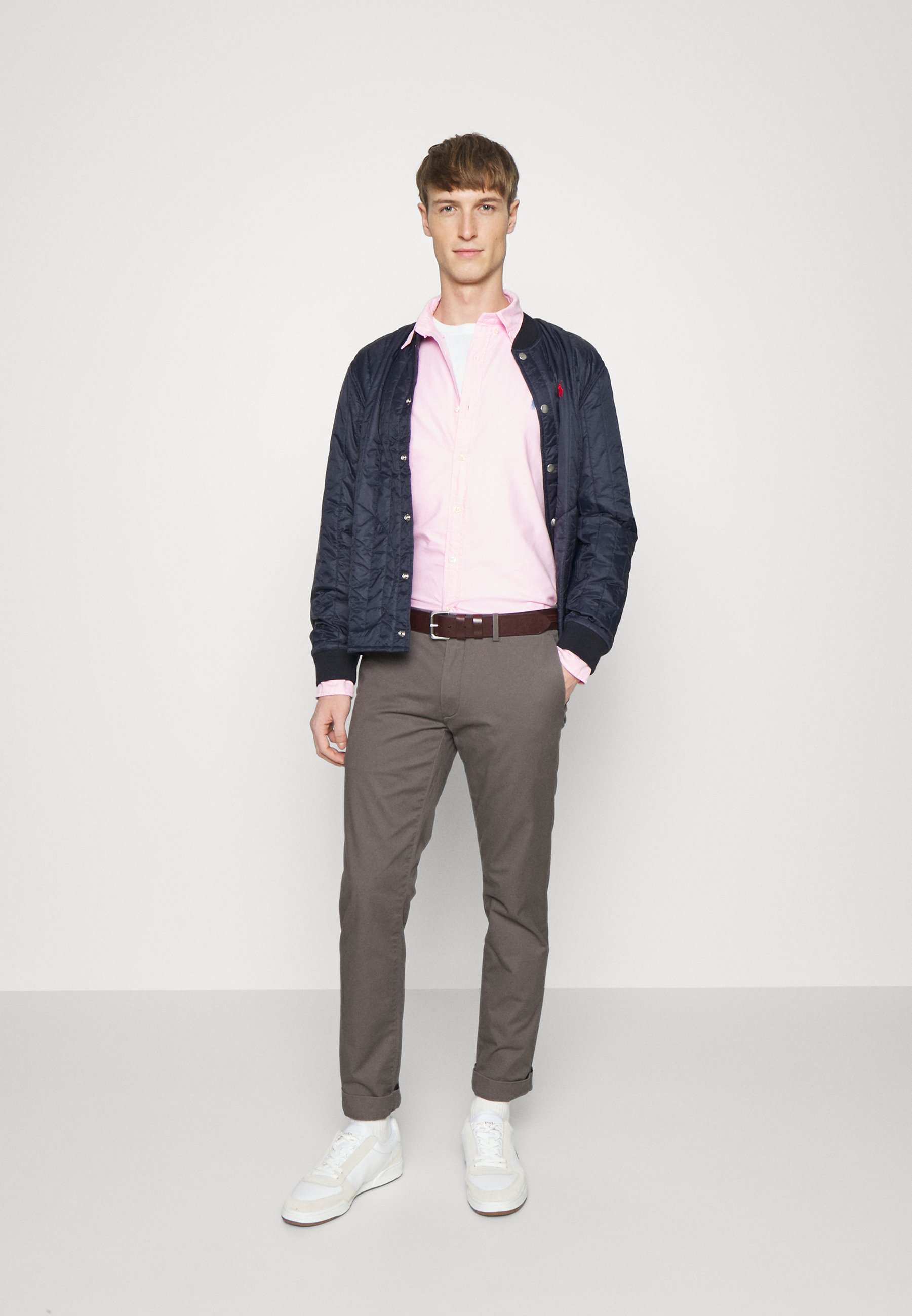 Polo Ralph Lauren STRETCH SLIM FIT TWILL PANT - Pantalones chinos - norfolk  grey/gris - Zalando.es