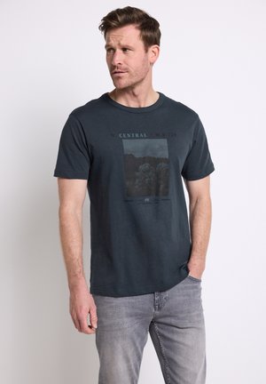MIT FOTO - T-shirt con stampa - blau