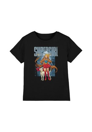 DC COMICS - SUPERMAN, SUPERGIRL KARA COMIC STYLE UNISEX - Print T-shirt - black