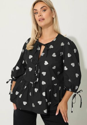 PEPLUM - Pusero - black
