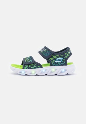 HYPNO SPLASH - Sandals - navy/lime/blue