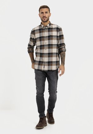 camel active IM KAROMUSTER AUS REINER  - Shirt - asphalt