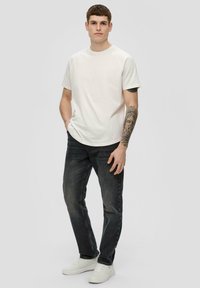 QS REGULAR FIT MID RISE  - Jean droit - anthrazit