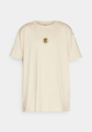 Forgotten Faces Print T-shirt - sand