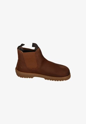 koel, KOEL DAMEN BAREFOOT CHELSEABOOTS GAVIEN SUEDE FELT COGNAC - Snowboot/Winterstiefel - cognac