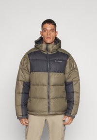 Columbia PIKE LAKE™ HOODED - Giacca invernale - stone green/shark
